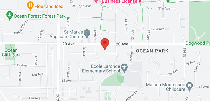 map of 13041 19A AVENUE